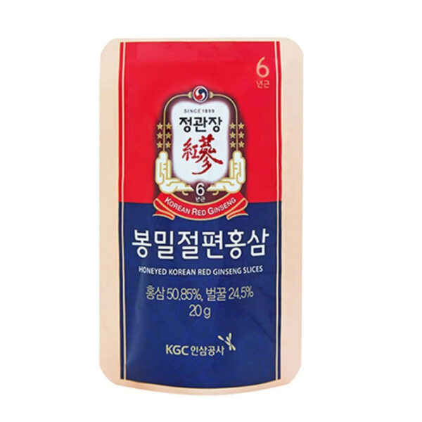 Hồng sâm thái lát tẩm mật ong Hàn Quốc KGC Cheong Kwan Jang 120g
