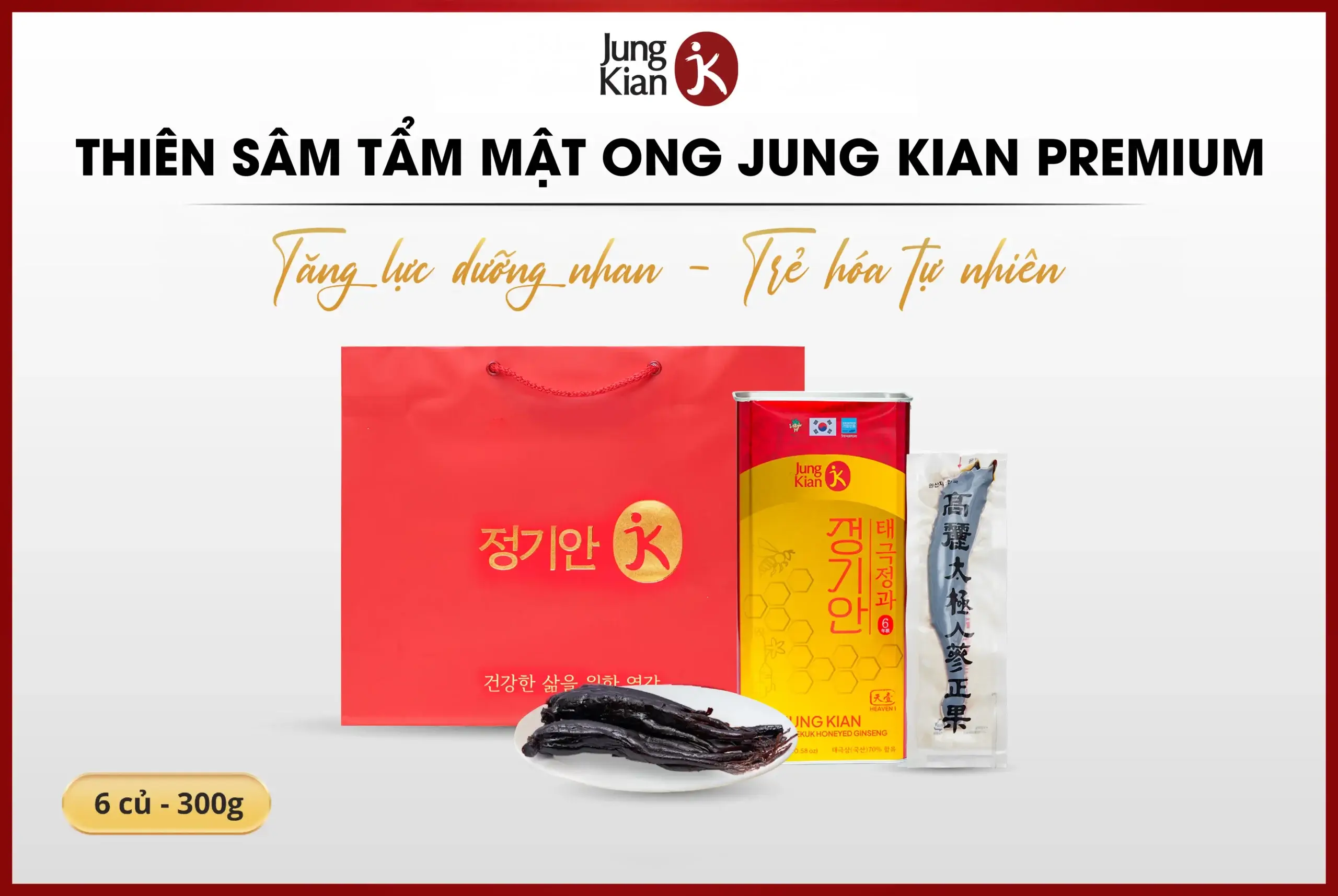 Thiên sâm chính phủ tẩm mật ong Jung Kian