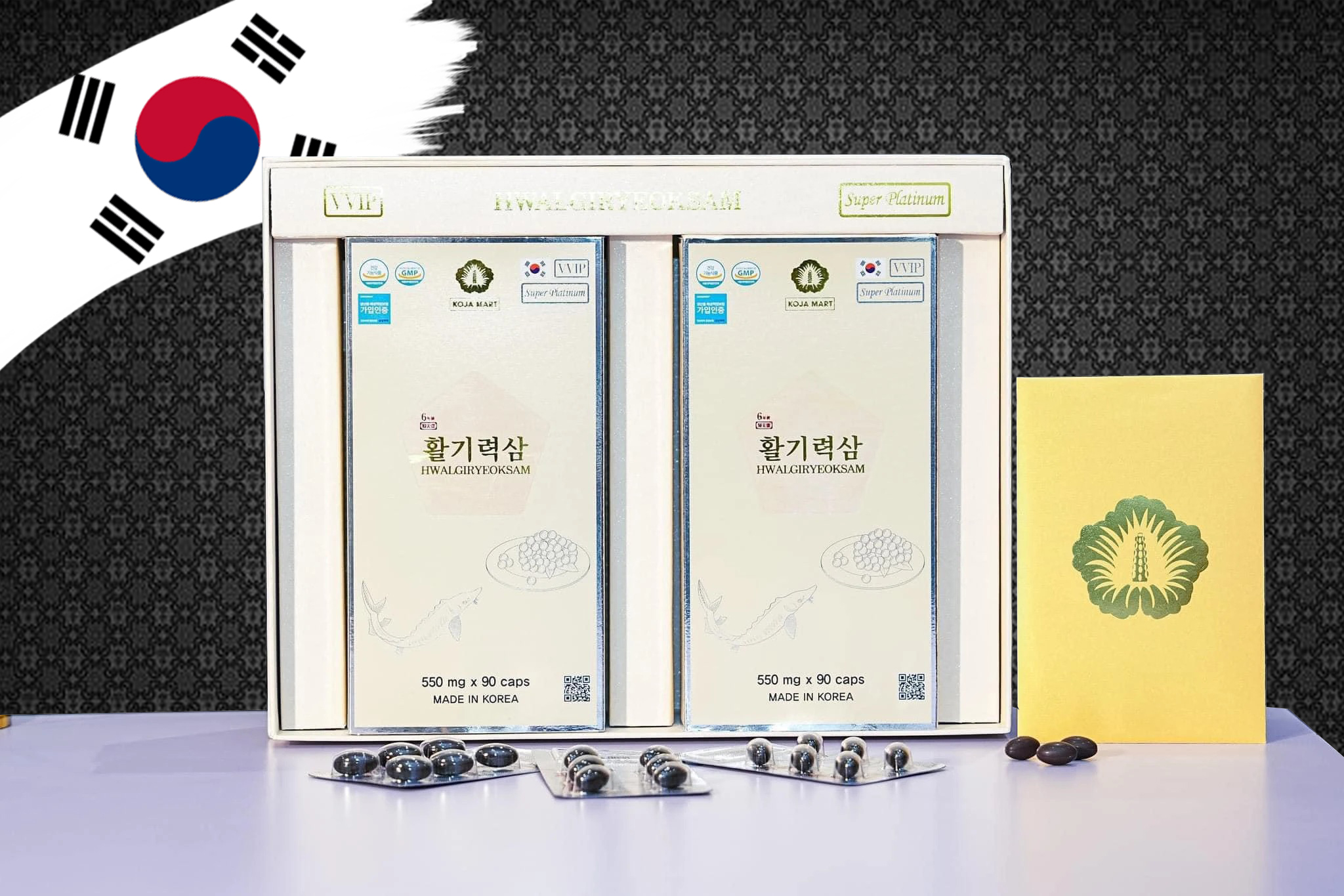 Viên thiên sâm trứng cá tầm Hwalgiryeoksam - 180 viên