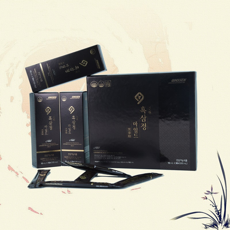 Cao Hắc Sâm Ginssen Black Ginseng Jung Premium 10ml*30 gói