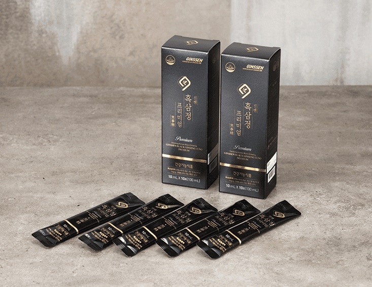 Cao Hắc Sâm Ginssen Black Ginseng Jung Premium 10ml*30 gói