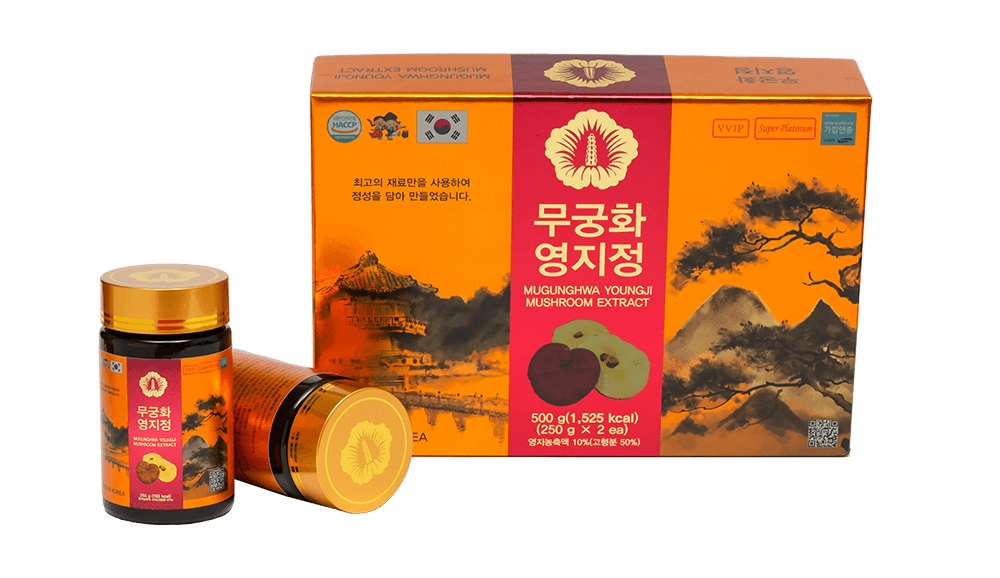 Cao linh chi Mugunghwa Joungji Mushroom Extract 250g x2 lọ