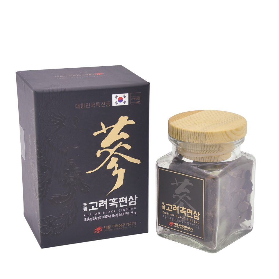 Hắc sâm khô thái lát 75g Daedong korean black Ginseng