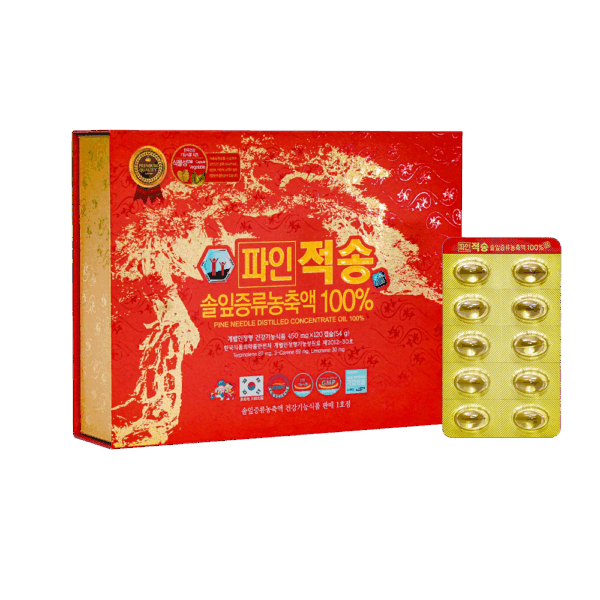 Tinh dầu thông đỏ chính phủ Red Pine Jeoksong - 120 viên
